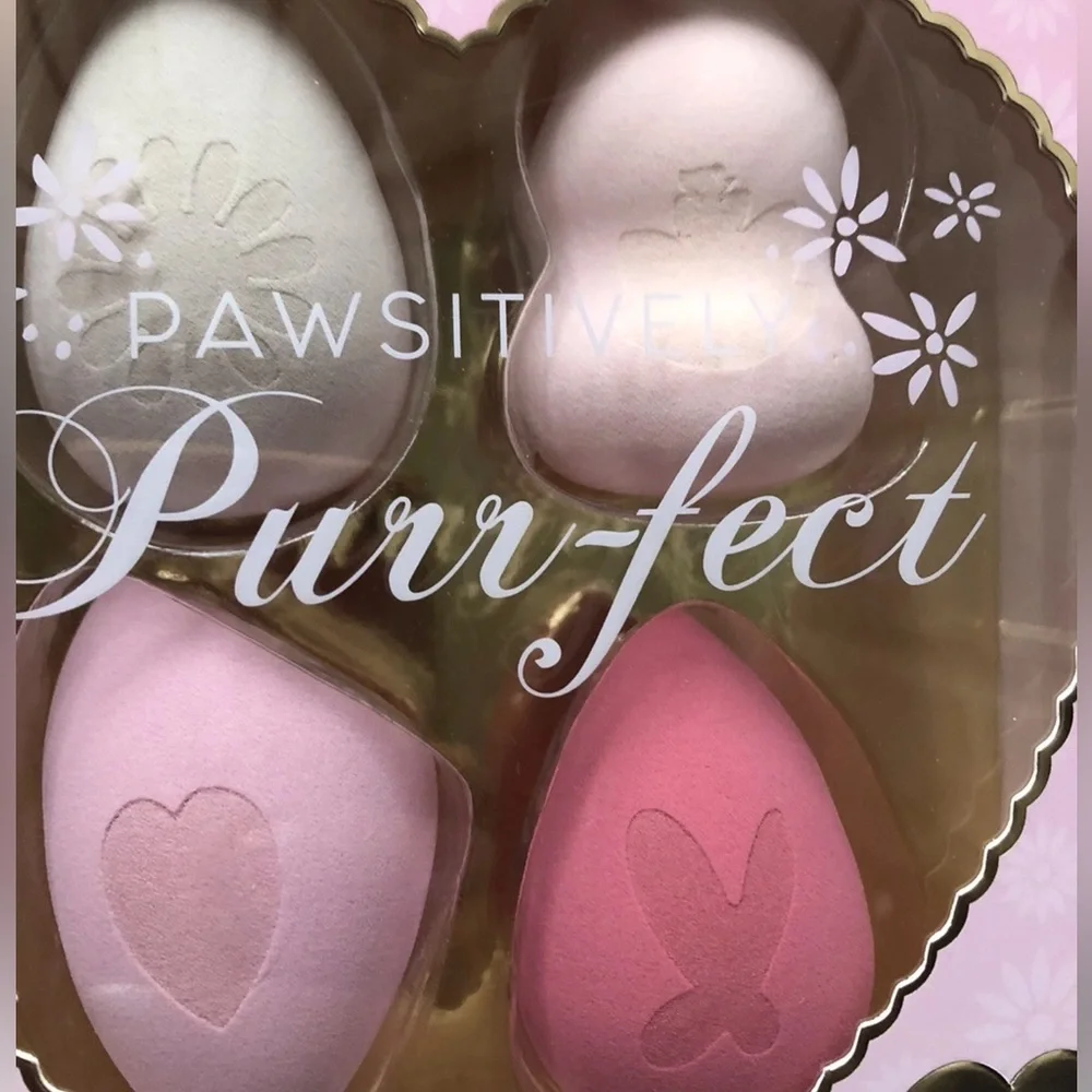 Disney Aristocats Marie Makeup Sponge Set 4 Count Blending Beauty Sponge Purr-fe
